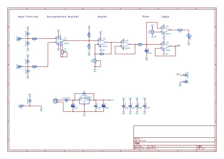 Instrumentation Amplifier Input Protection Amplify Filter Output PDF