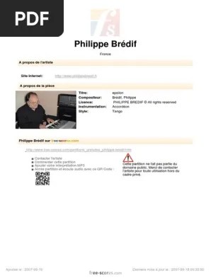 Free Scores - Com) - Bredif Philippe Epsilon 8444 | PDF | Loisirs |  Informatique et technologies de l&rsquo;information
