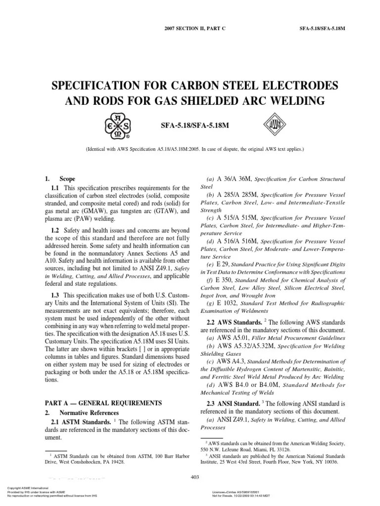 SFA5.18SFA5.18M Welding Steel Prueba gratuita de 30 días Scribd
