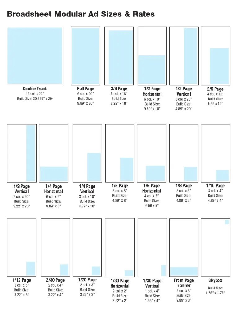 Available ad sizes Publications Journalism Free 30day Trial Scribd