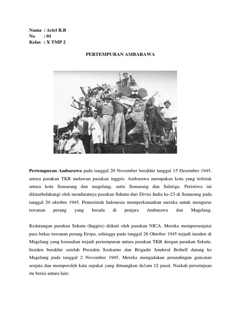 Pertempuran Ambarawa | PDF