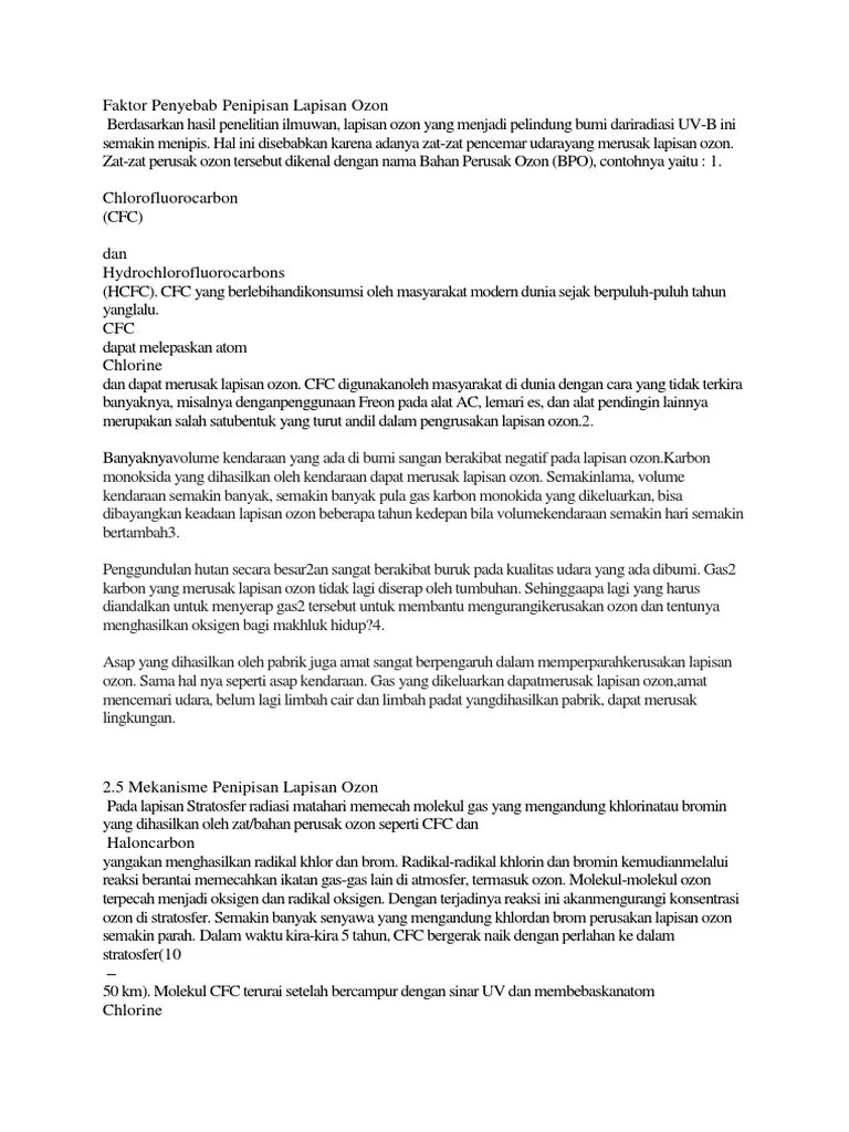 Dampak Apakah Yang Ditimbulkan Dari Penggunaan Ac Dan Lemari Es - Temukan  Jawab