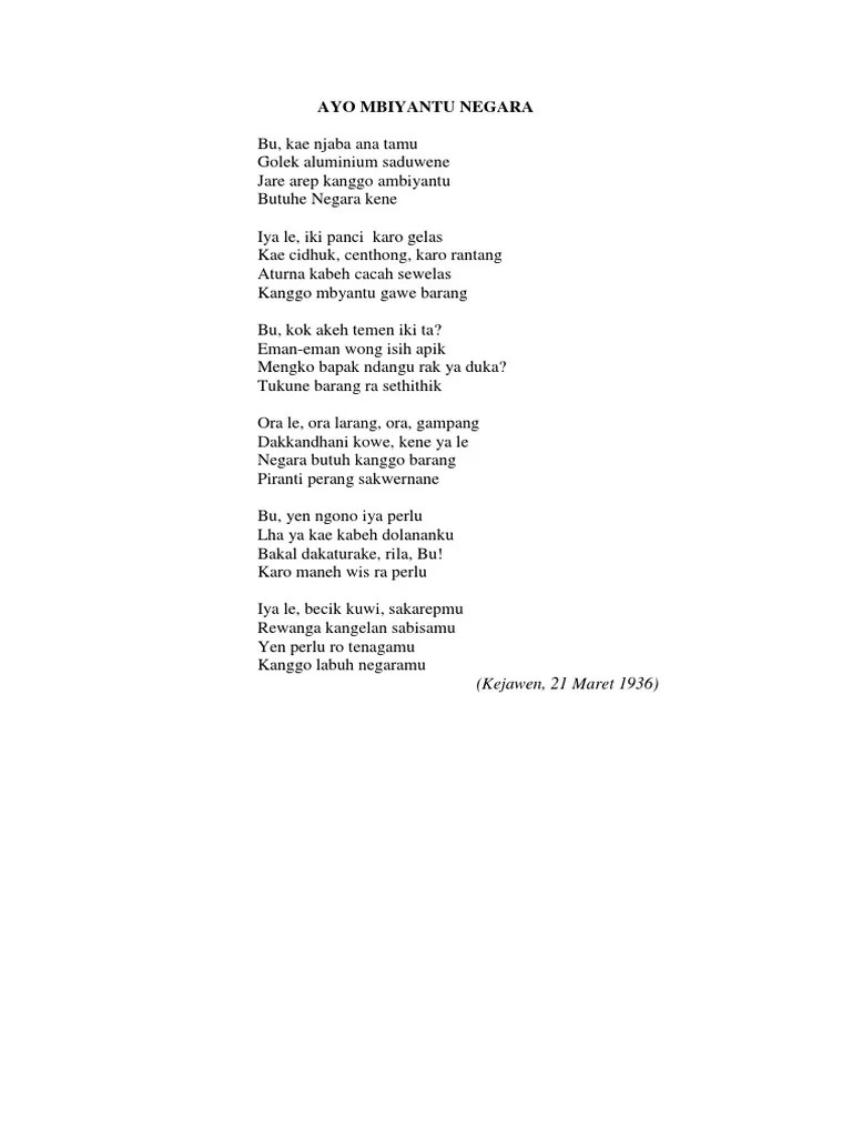 Geguritan Lingkungan Mas | PDF