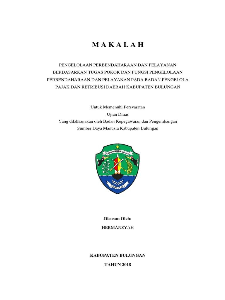 15 Contoh Makalah Ujian Dinas
