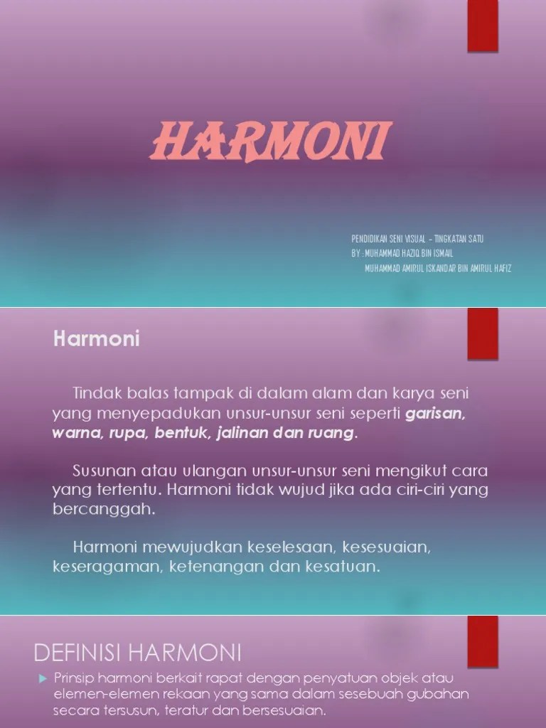Warna Harmoni Dalam Seni Visual