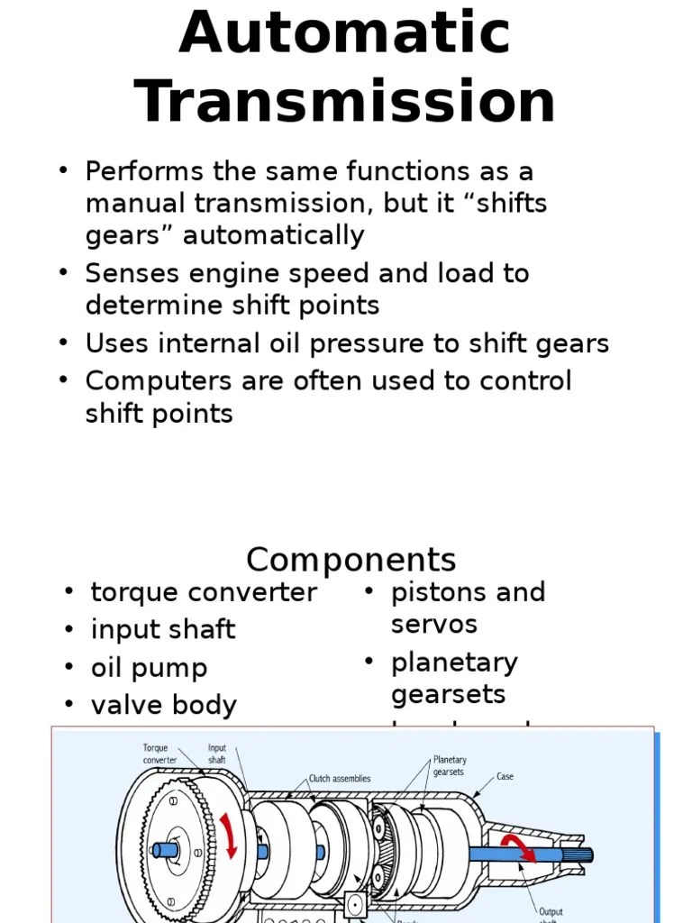 Automatic Transmission PDF PDF Transmission (Mechanics) Automatic