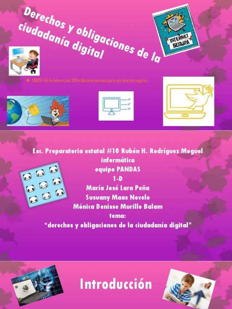 Derechos y Obligaciones de La CiudadanÃ­a Digital