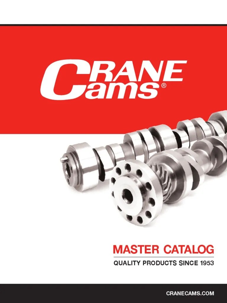 Crane Cams Master Catalog PDF V8 Engine Transmission (Mechanics)