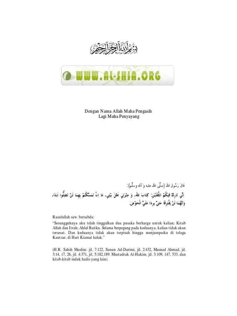 Hasan Ash-Shadr - Peradaban Syiah Dan Ilmu Keislaman | PDF