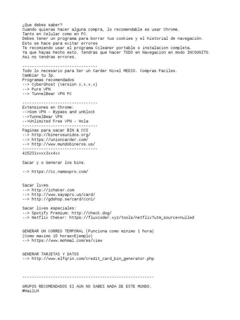Guia Definitiva Sobre El Carding 2017. Lo Mejor Explicado Posible. (CCS