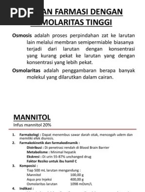 Osmolaritas Tinggi | PDF