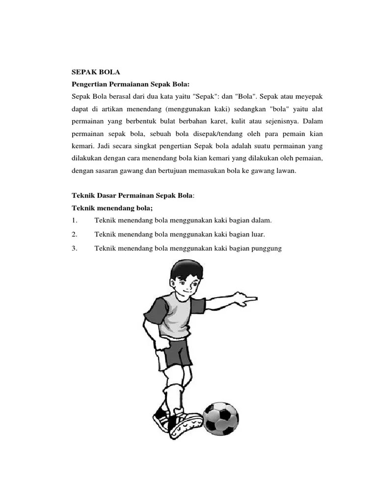 Jelaskan Cara Menggiring Bola Dalam Permainan Sepak Bola Brainly