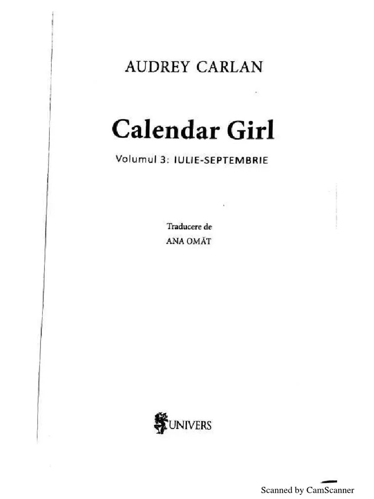 Audrey Carlan Calendar Girl Vol 3 PDF PDF