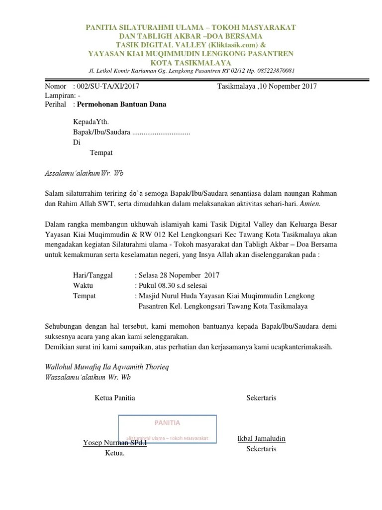 Surat Tabligh Akbar | PDF