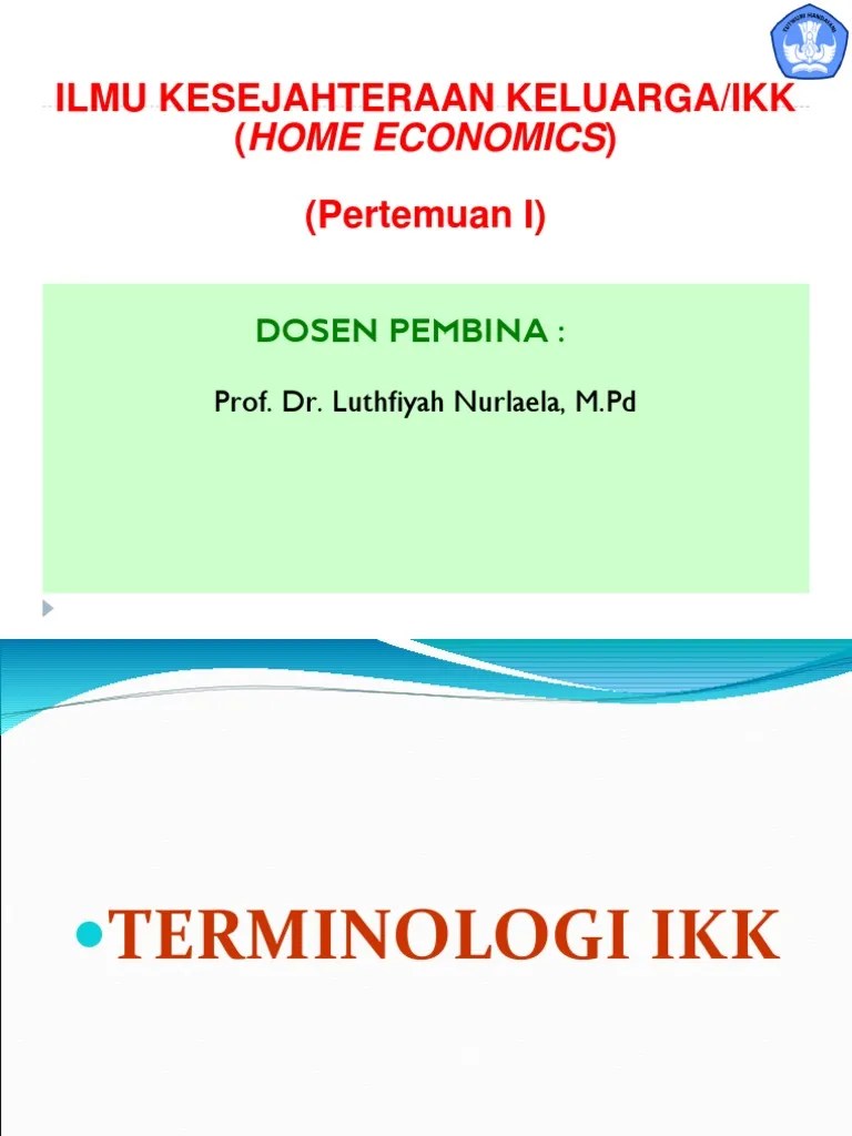 Ilmu Kesejahteraan Keluarga (Home Economics)