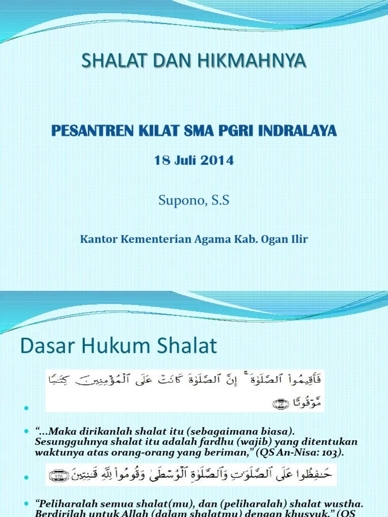Shalat Dan Hikmahnya | PDF