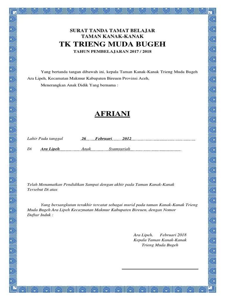 Format Ijazah