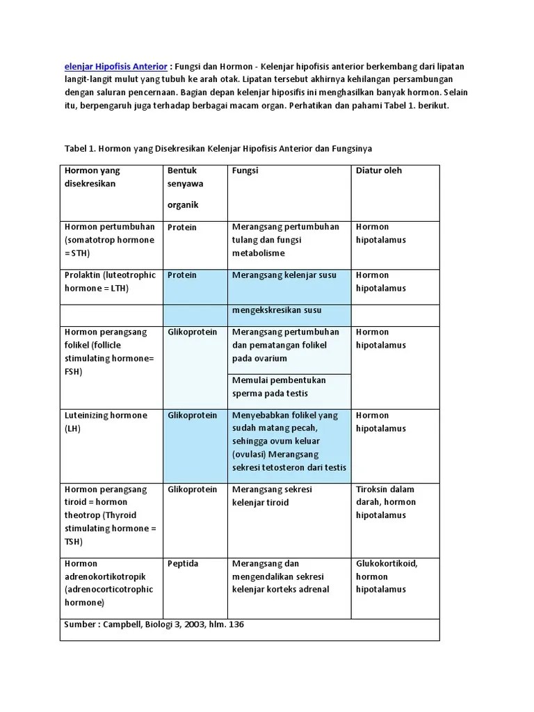 Elenjar Hipofisis Anterior 11 | PDF