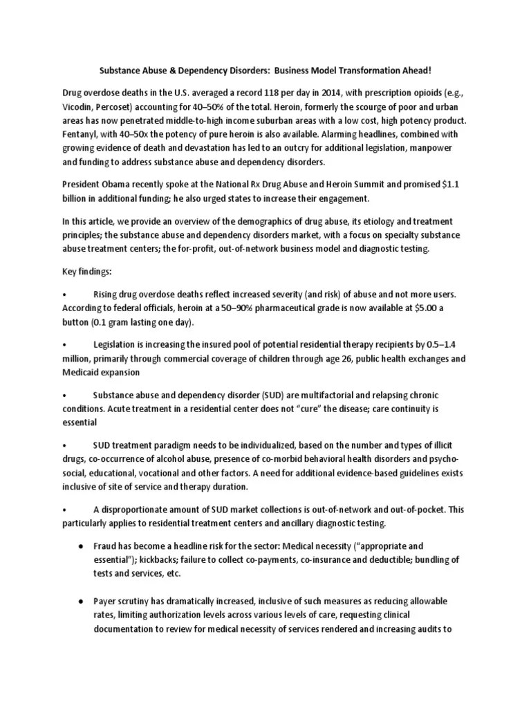 Halfway House Business Plan Substance Abuse Substance Use Disorder