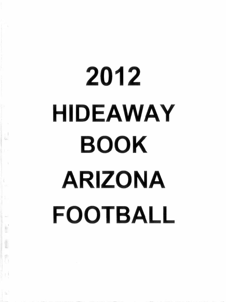 Rich Rodriguez&#039,s 2012 Hideaway Book
