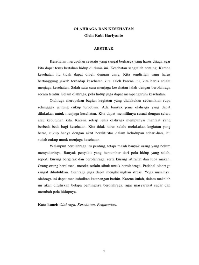 Jurnal Olahraga Dan Kesehatan