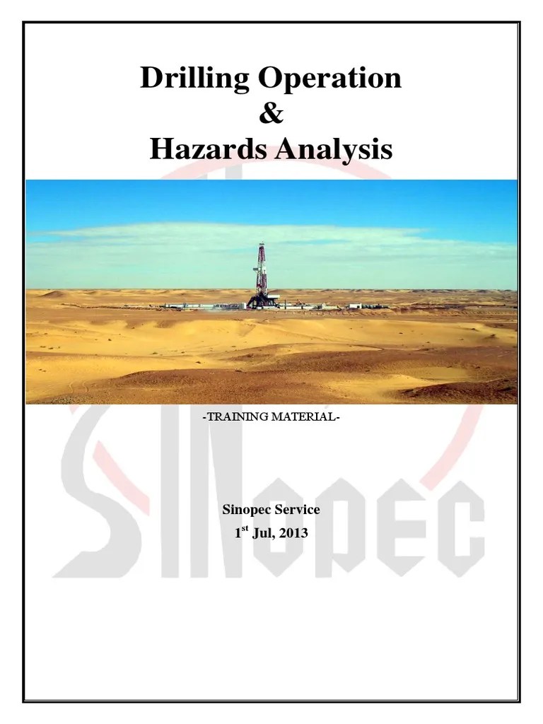 Drilling Operation & Hazards Analysis .pdf Drilling Rig Casing
