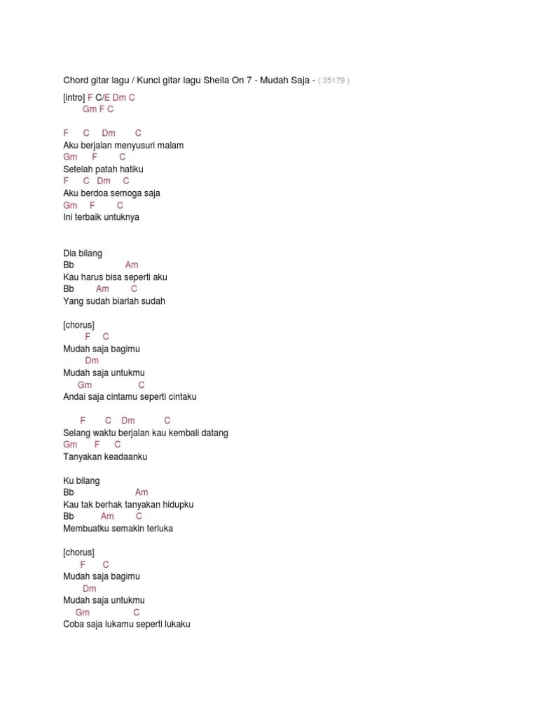 Chord Sheila On 7 - Sheila On 7 Dan Chord