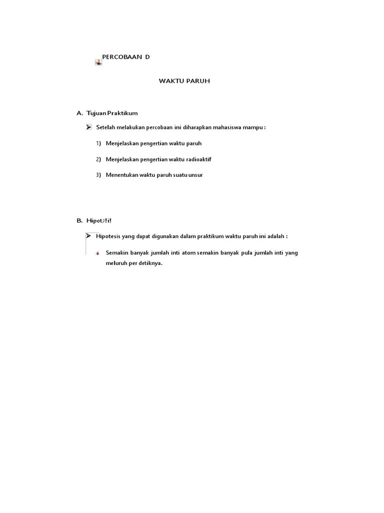 Arti Waktu Paruh Dalam Fisika