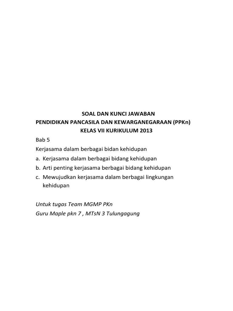 Tugas MGMP PKN 7 | PDF