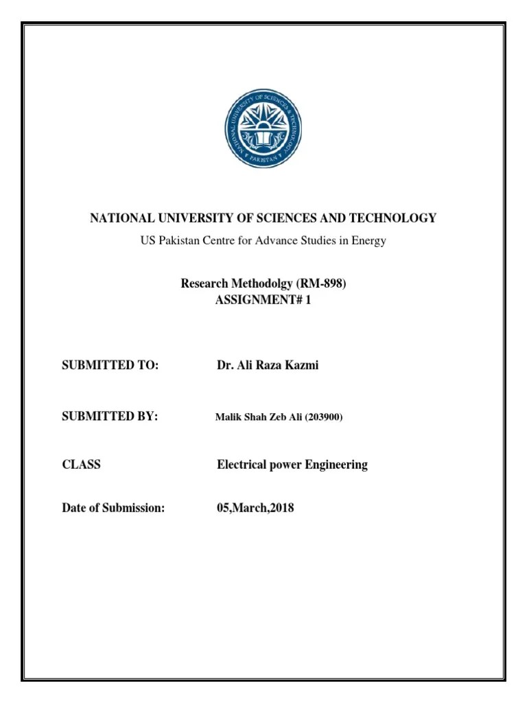 Assignment Cover Page PDF