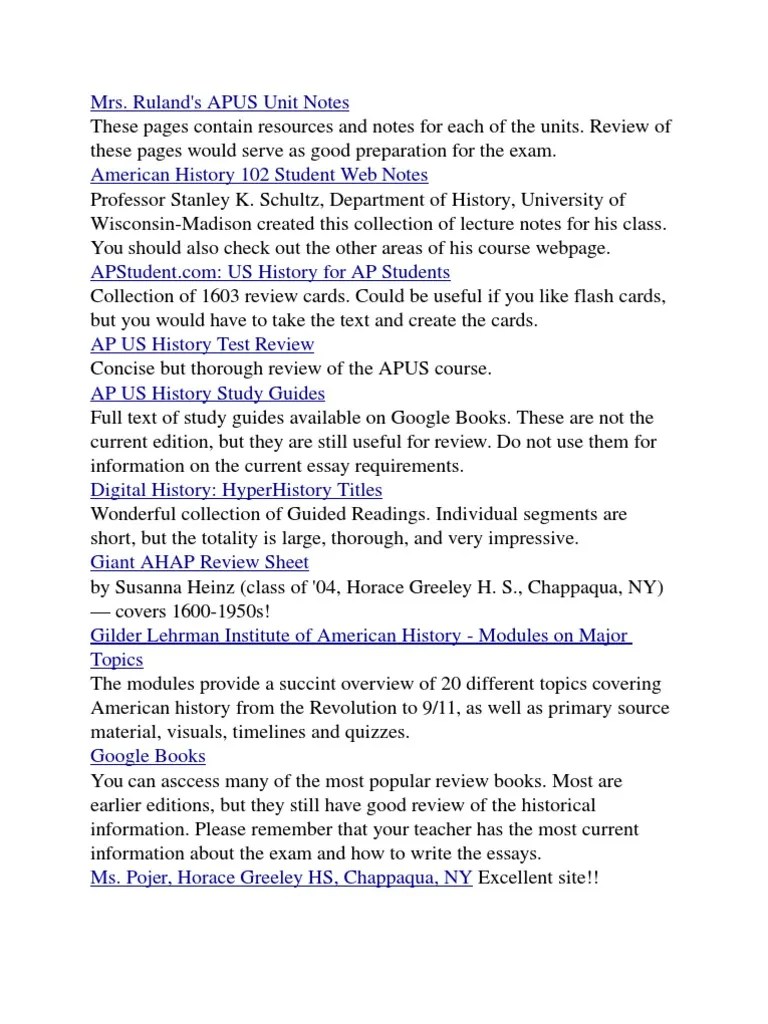 APUSH Test (Assessment) Learning Free 30day Trial Scribd