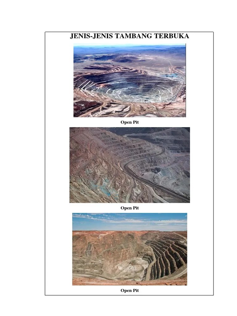 Jenis Tambang Terbuka