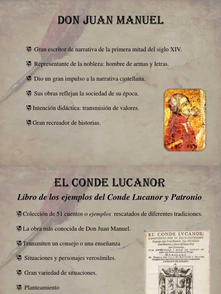 Presentación El Conde Lucanor 2º ESO PDF