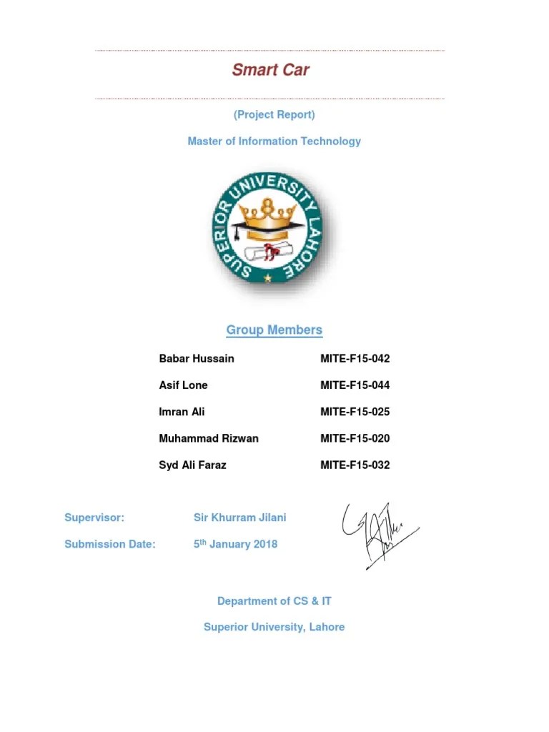 Smart Car Project Report PDF