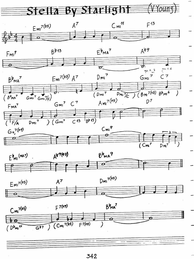 Stella by Starlight Real Book PDF