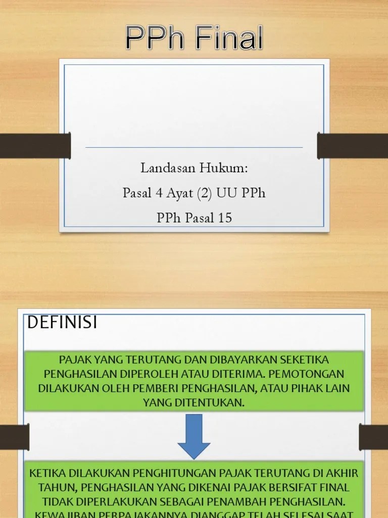 Pajak Final