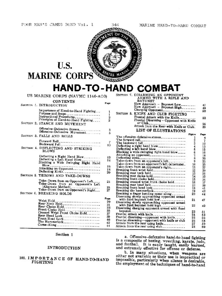 US Marine Corps Hand to Hand Combat