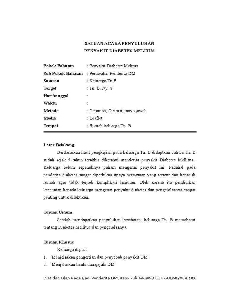 Sap Diabetes Melitus PDF