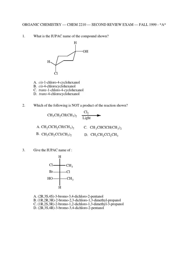 Organic Chemistry Help! Practice Exam Window for Xulao1e2 Hydrogen