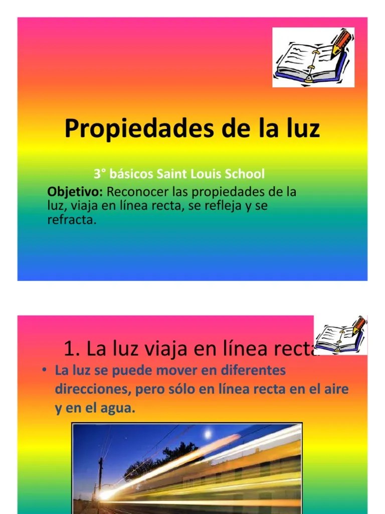 Propiedades de La Luz Ppt RefracciÃ³n Ligero
