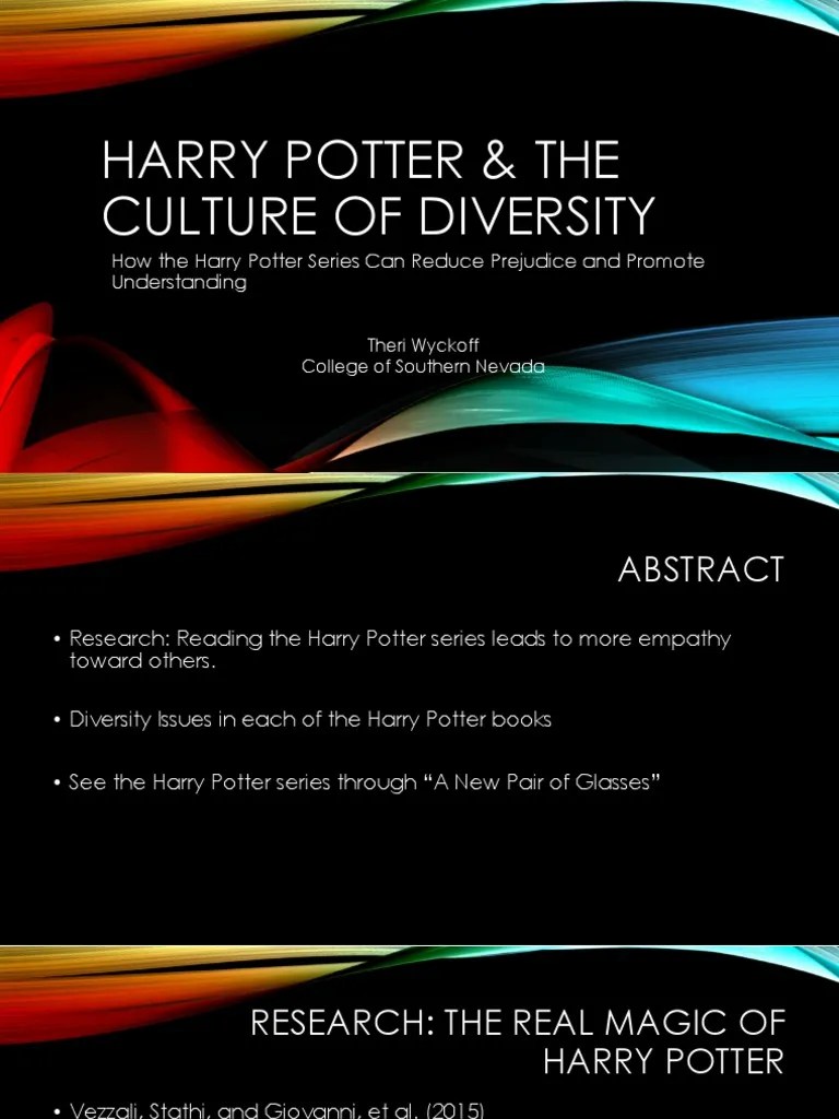 Harry Potter The Culture of Diversity PDF Harry Potter