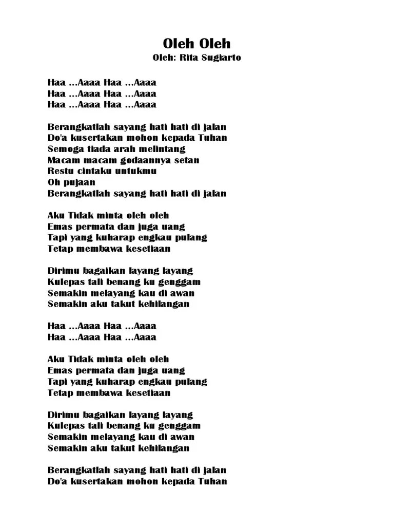 Lirik Lagu Dangdut | PDF