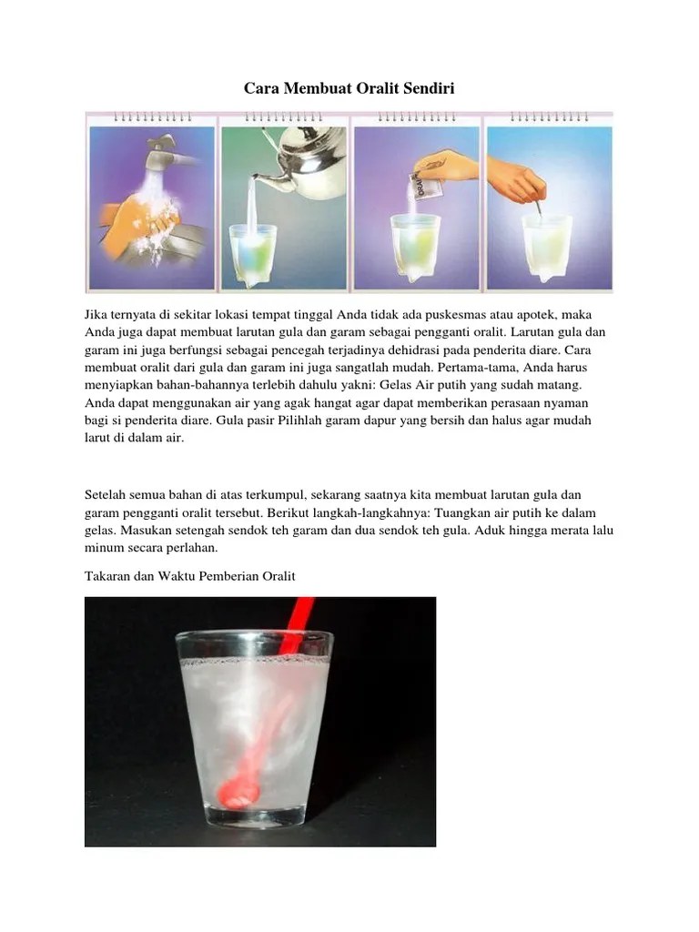 Membuat Cairan Oralit | PDF