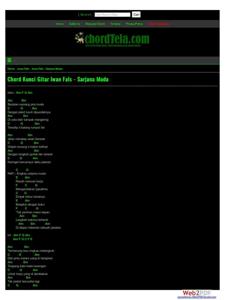 Maybe you would like to learn more about one of these? Perjuangan Dan Doa Chordtela