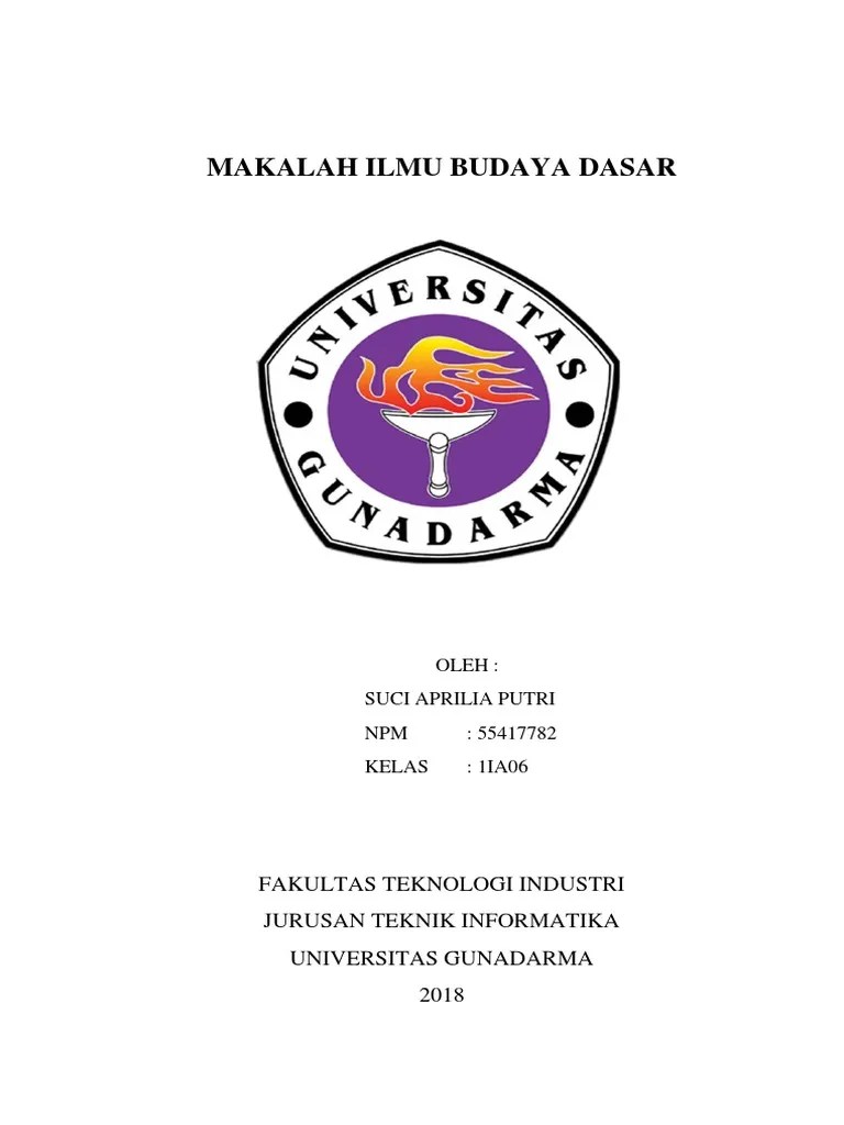 Makalah Ilmu Budaya Dasar