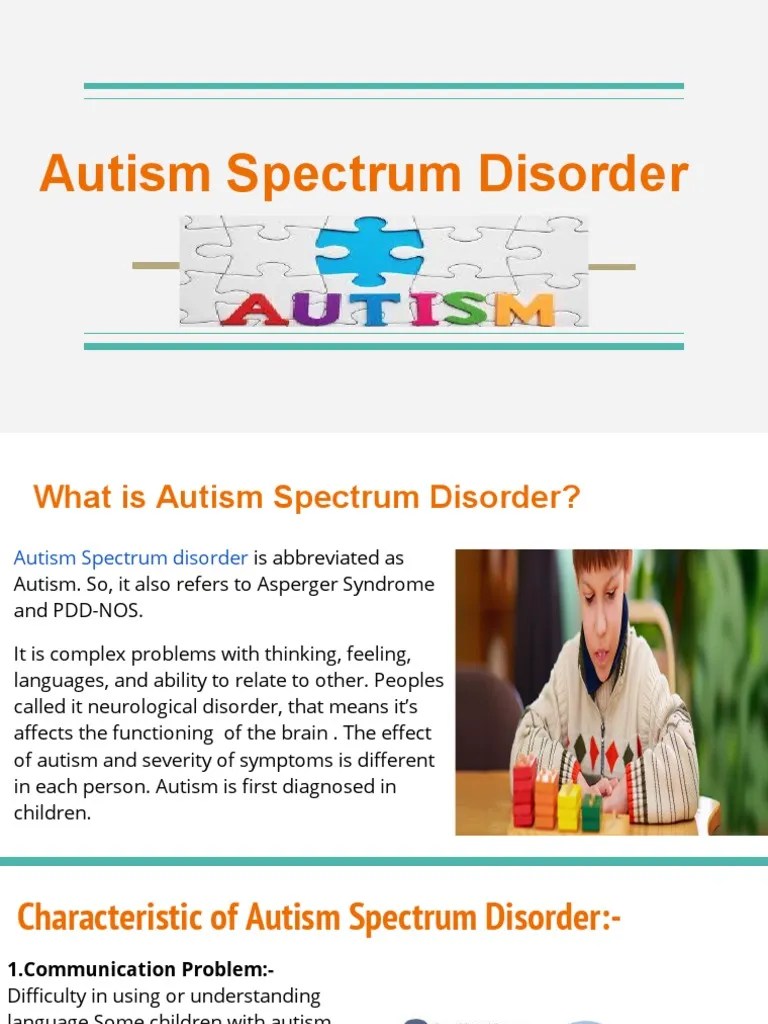 Autism Spectrum Disorder Autism Autism Spectrum