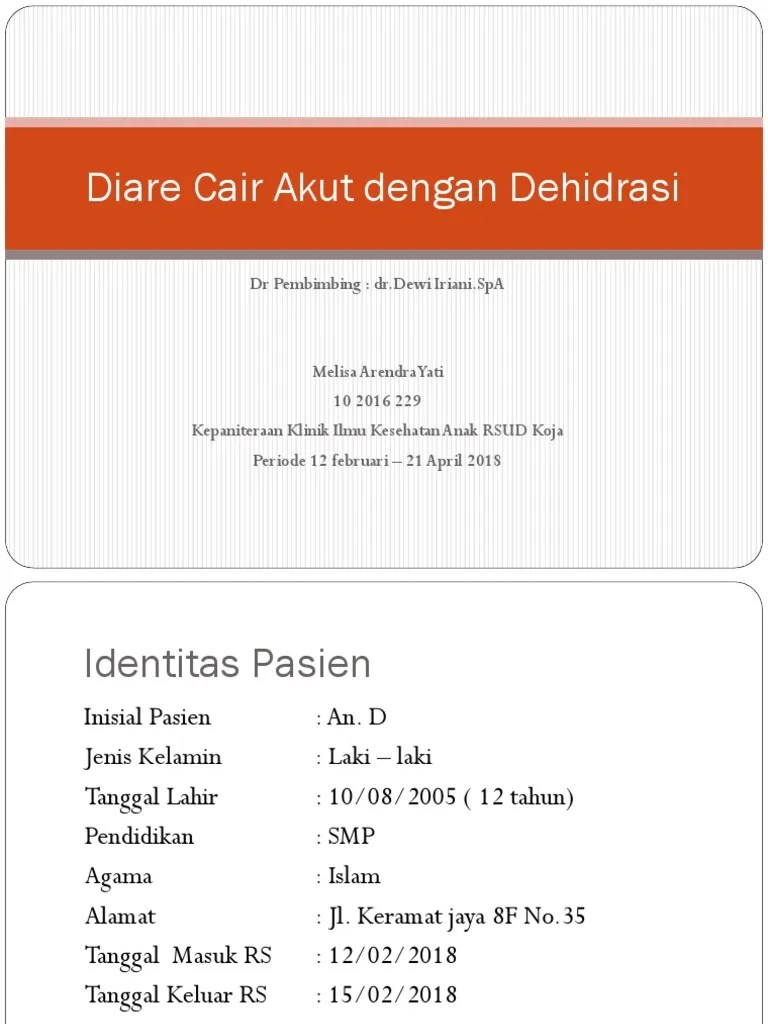 Ppt Diare Akut Anak