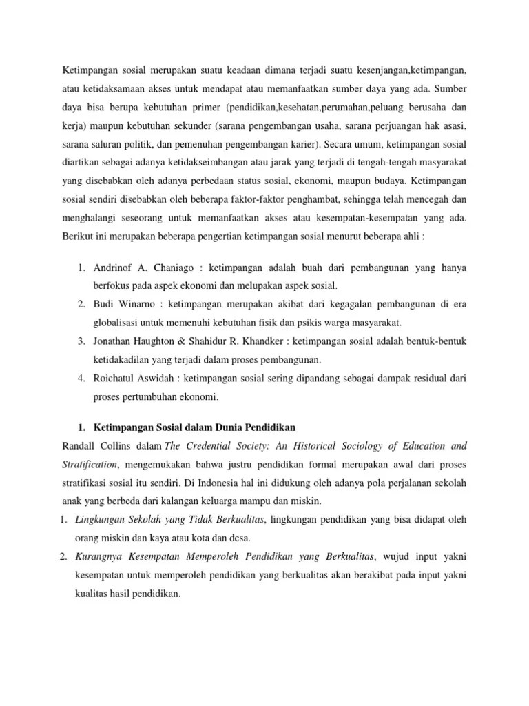 Ketimpangan 4 | PDF
