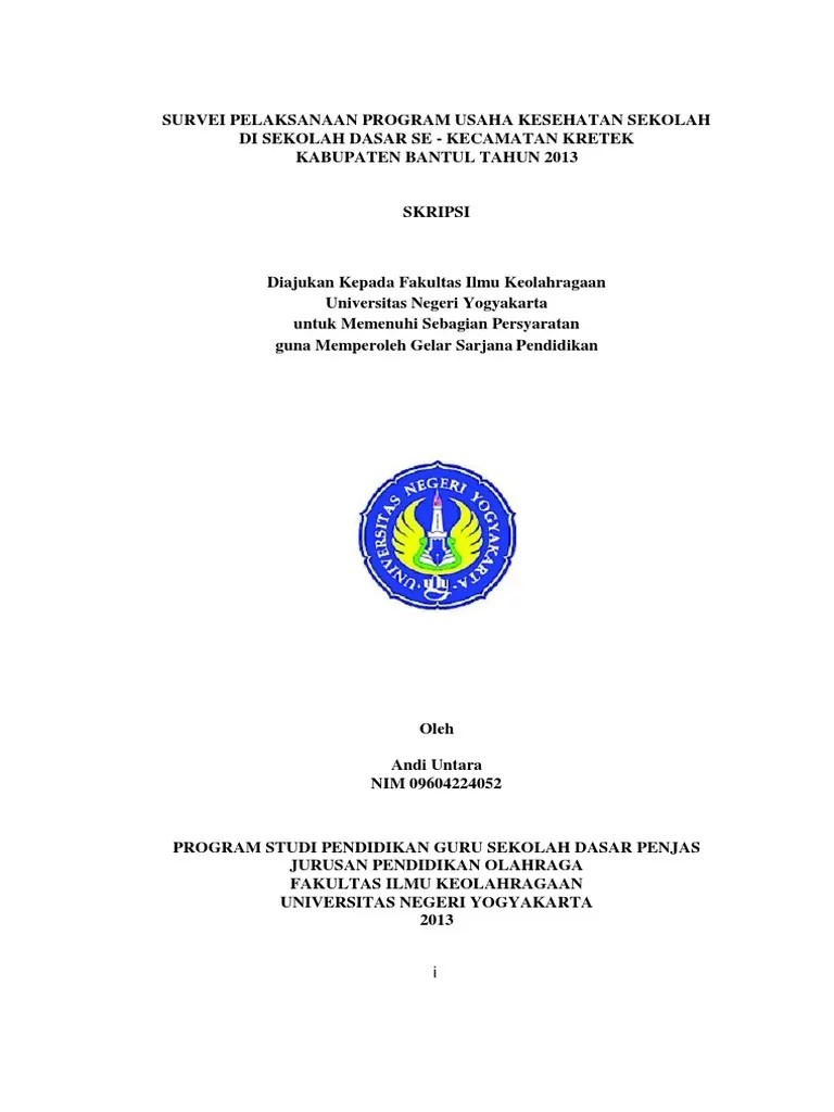 Skripsi Uks | Pdf
