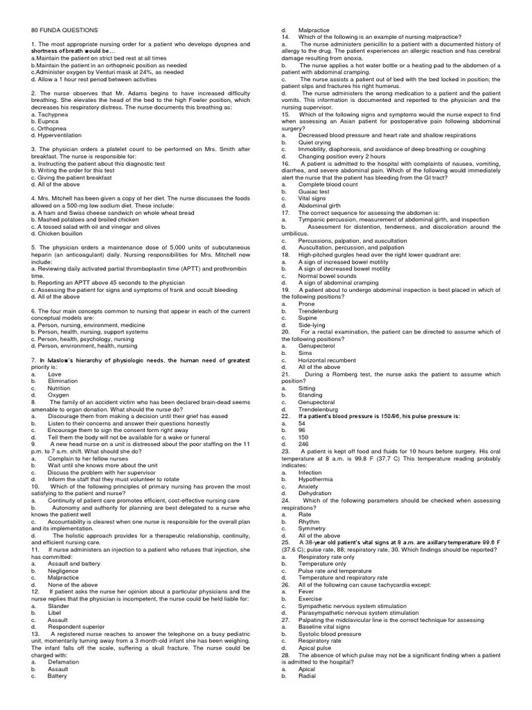NCLEX Test Questions With Rationale PDF Breathing Heart